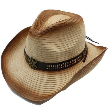 chapeau cowboy en paille femme